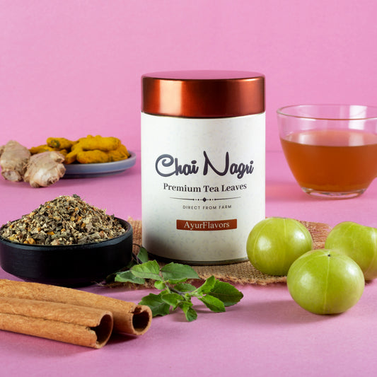 Chai Nagri AyurFlavors Ayurveda Tee mit Amla, Kurkuma, Ingwer und ayurvedischen Kräutern