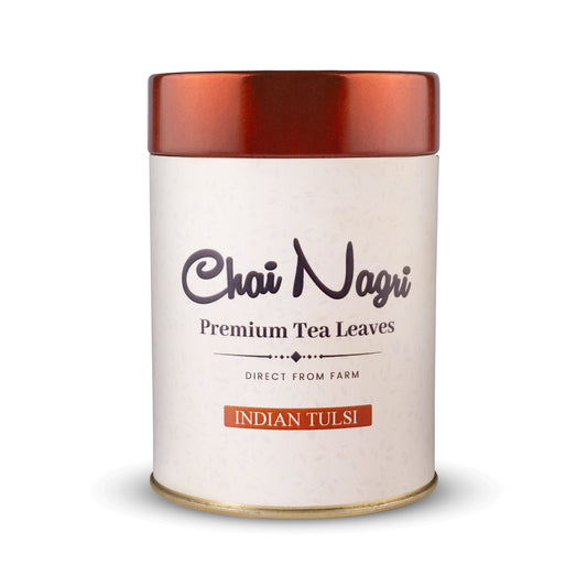 Chai Nagri Indian Tulsi – Kräftiger Schwarztee mit heiligem Basilikum, direkt vom Bauernhof
