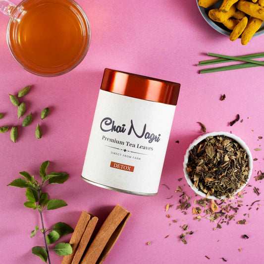 Detox Tee von Chai Nagri – Oolong, Tulsi, Zimt und Kräuter für inneres Gleichgewicht