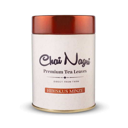 Chai Nagri Hibiskus Minze Tee – Grüner Tee mit frischer Minze und fruchtigem Hibiskus