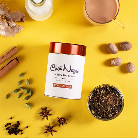 Indischer Masala Tee mit Kardamom, Zimt, Ingwer – Chai Nagri Premium Teeblätter