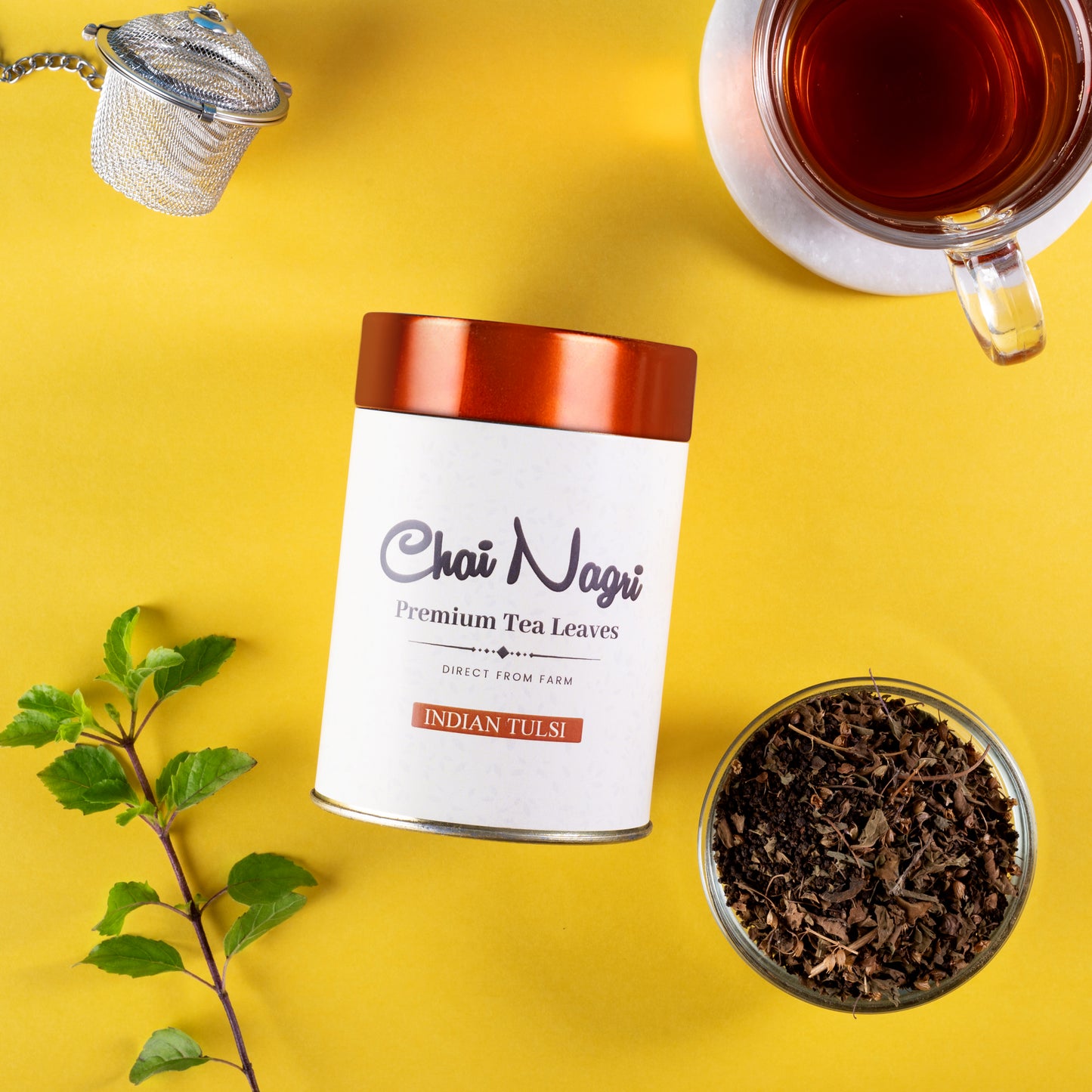 Indian Tulsi Chai von Chai Nagri – Assam Tee mit Ram, Shyam und Vaan Tulsi