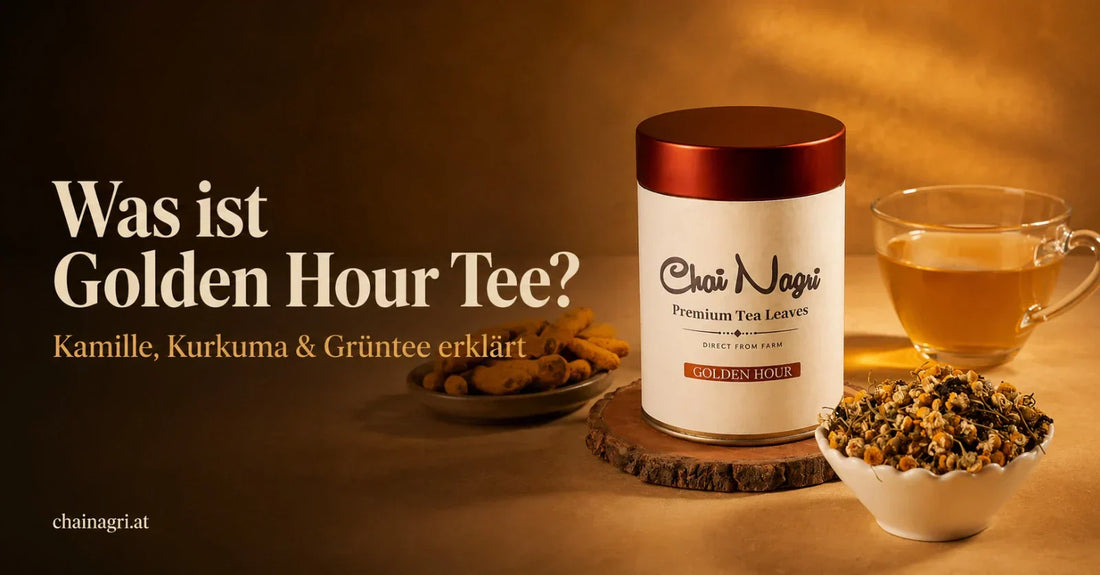 Was ist Golden Hour Tee? Kamille, Kurkuma und Grüntee erklärt